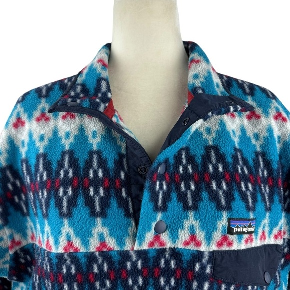 Patagonia Synchilla Fleece Snap-T Pullover Forest Carpet Deep Sea Blue Small - Picture 3 of 15